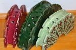 Interior View of flower holders (frogs)